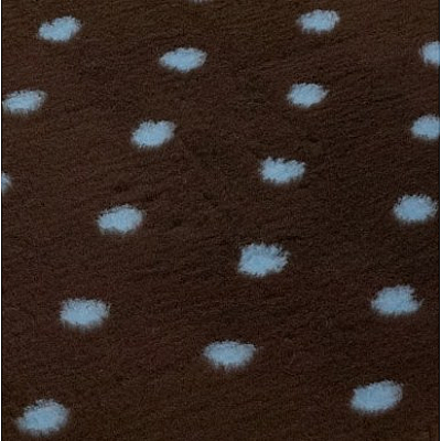 Brown with Blue Polka Dots Vetbed Contemporary Living